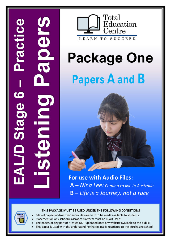 Practice EAL/D Listening Tasks - Package 1